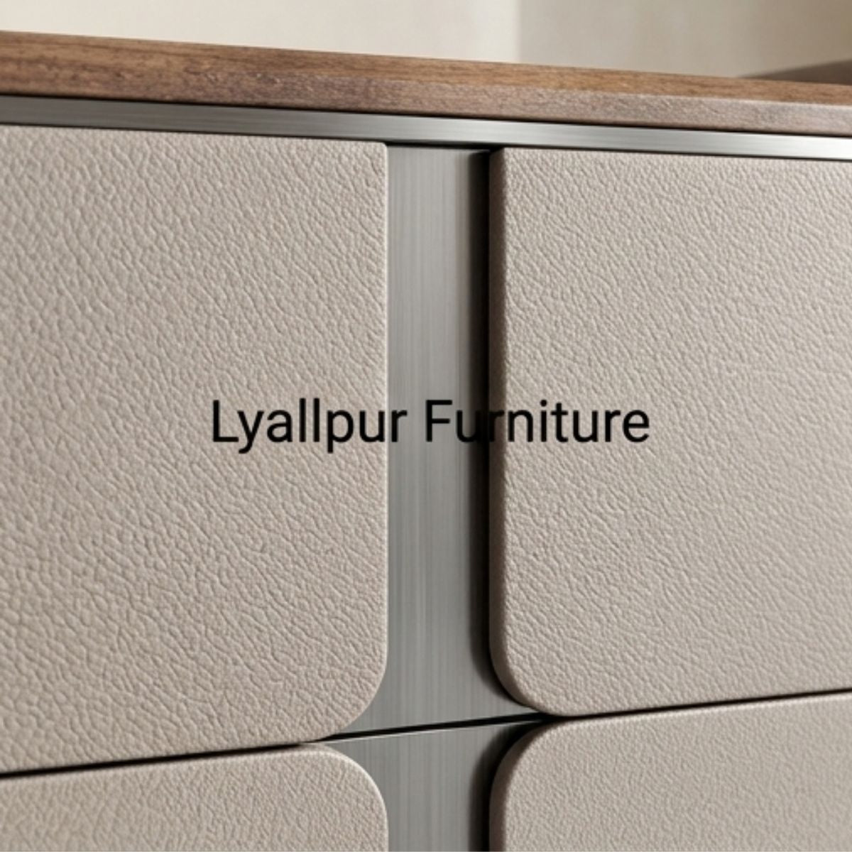 Remini Quad Pebble Upholstered Nightstand