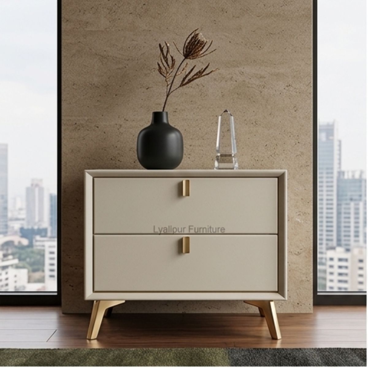 Verona Luxe Alabaster Nightstand