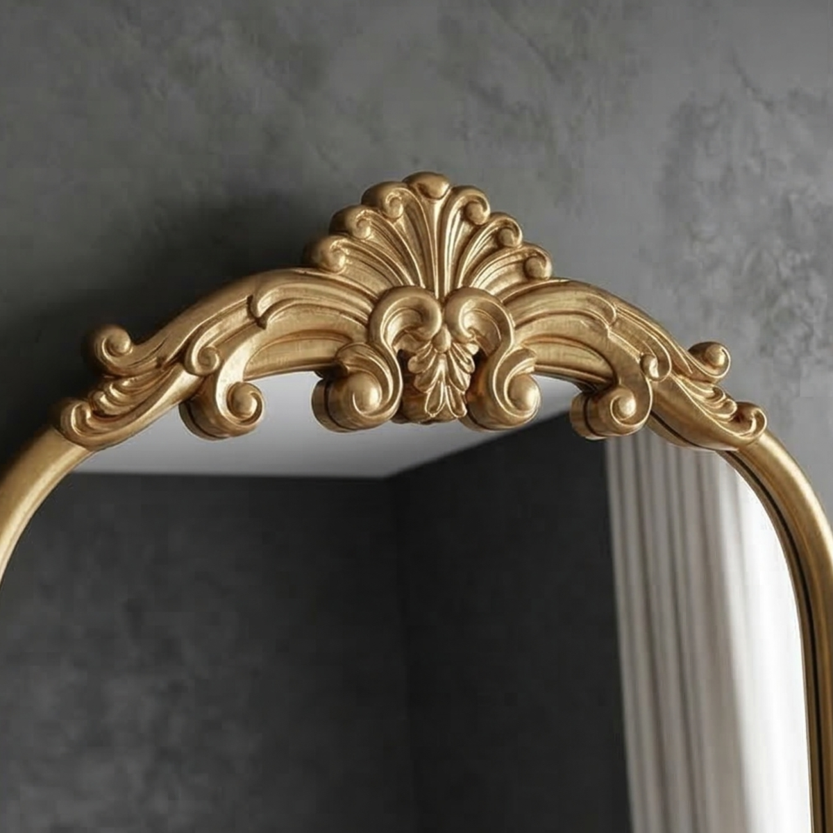 Vintage Gold Floor Mirror
